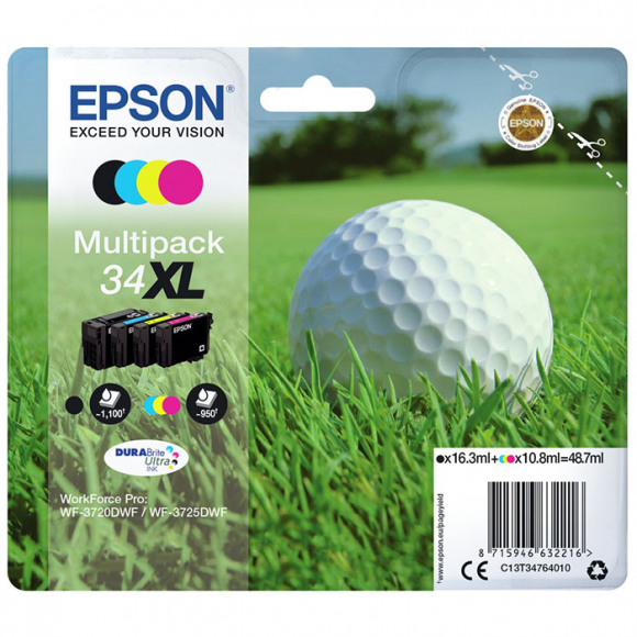 Epson 34XL Cartridges Combo Pack