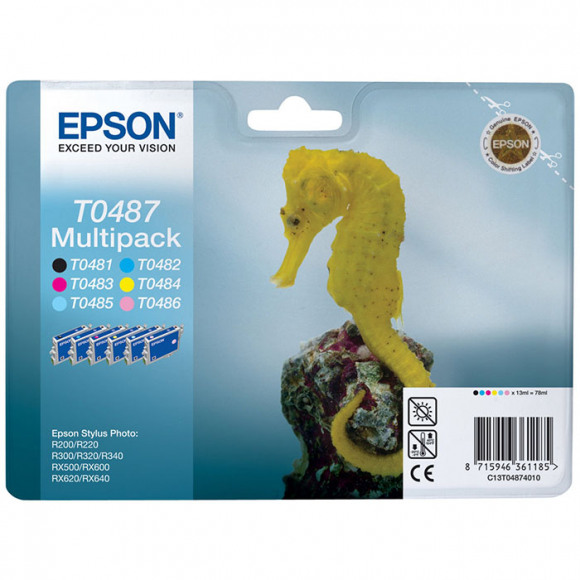 Epson T0487 Multipack Zwart En Kleur Cartridge