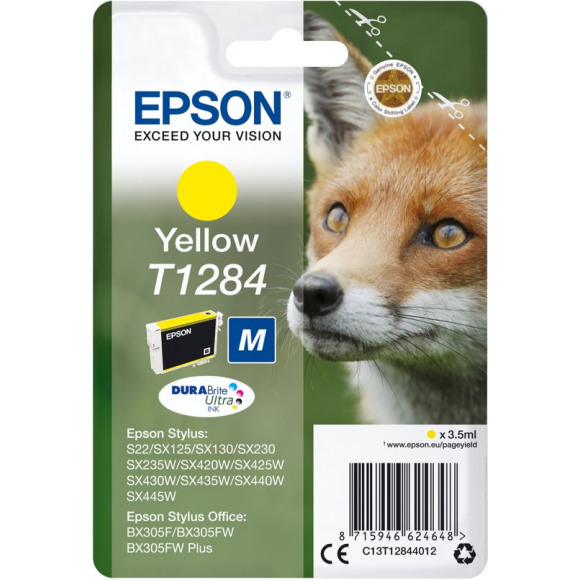 Epson T1284 Geel Cartridge