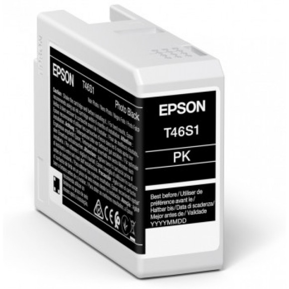 Epson T46S1 - 25 ml - fotozwart - origineel - inktcartridge - voor SureColor P706, SC-P700