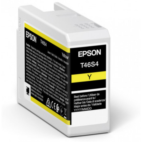 Epson T46S4 - 25 ml - geel - origineel - inktcartridge - voor SureColor P706, SC-P700