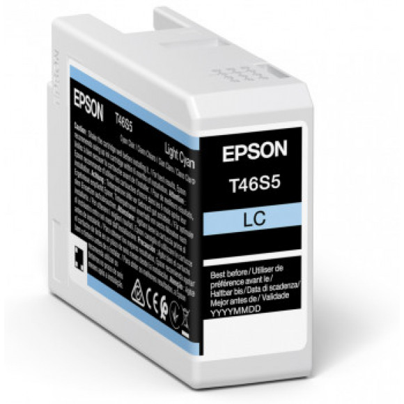 Epson T46S5 - 25 ml - lichtcyaan - origineel - inktcartridge - voor SureColor P706, SC-P700