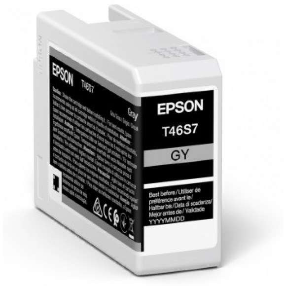Epson T46S7 - 25 ml - grijs - origineel - inktcartridge - voor SureColor P706, SC-P700