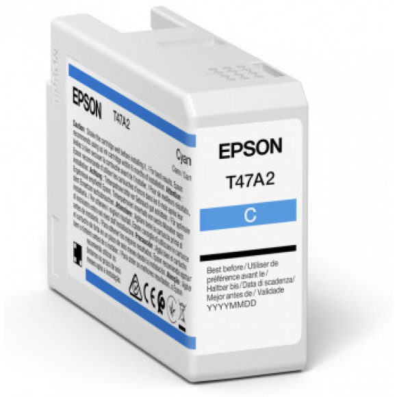 Epson T47A2 - 50 ml - cyaan - origineel - inktcartridge - voor SureColor SC-P900