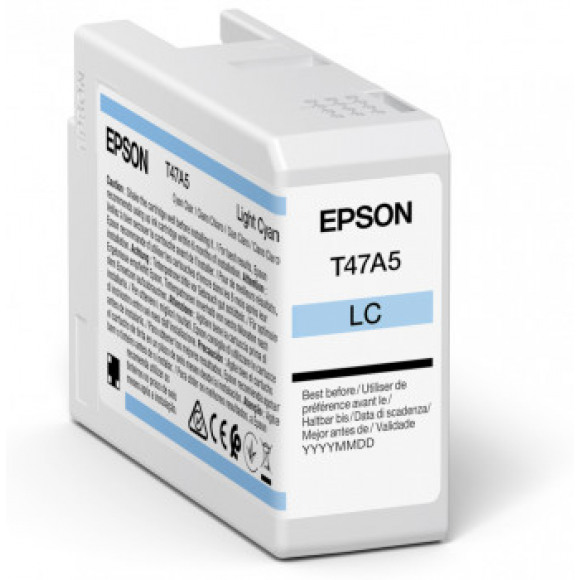 Epson T47A5 - 50 ml - lichtcyaan - origineel - inktcartridge - voor SureColor SC-P900
