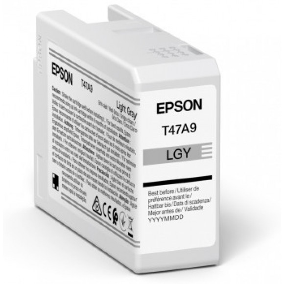 Epson T47A9 - 50 ml - lichtgrijs - origineel - inktcartridge - voor SureColor SC-P900