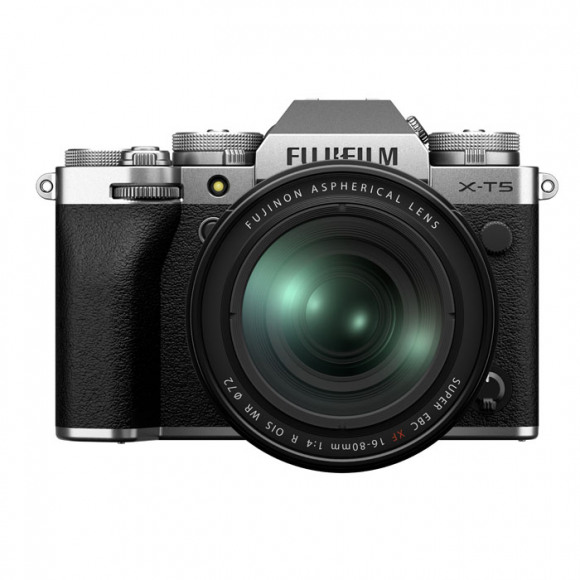 Fujifilm X-T5 systeemcamera Zilver + XF 16-80 f/4.0 R Zwart