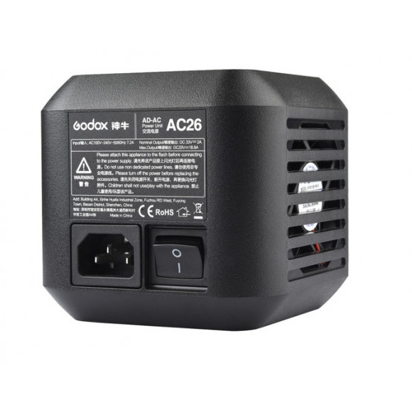 Godox AC26 Power Adapter voor AD600PRO