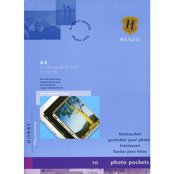 Henzo Fotobladen 16.130.02 A4 Wit 10St