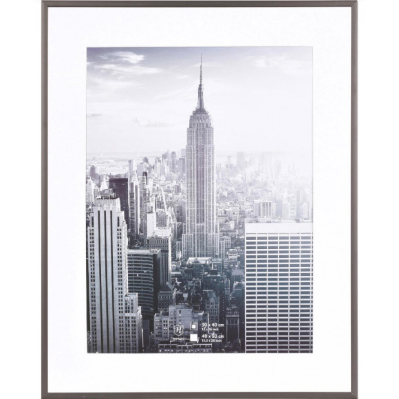 Fotolijst - Henzo - Manhattan - Fotomaat 40x50 cm - Donkergrijs