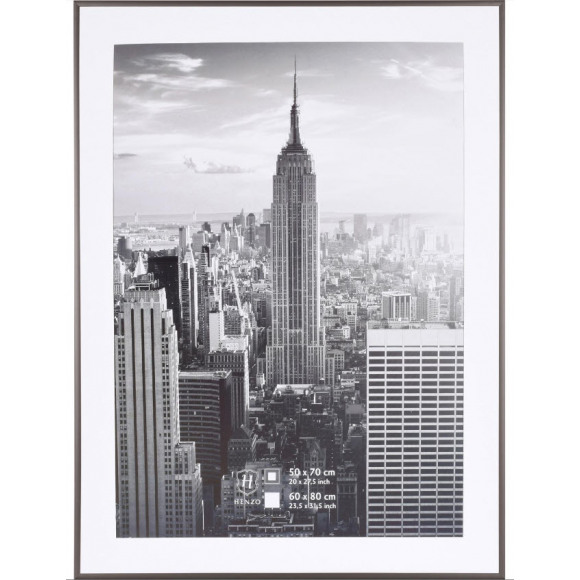 Fotolijst - Henzo - Manhattan - Fotomaat 60x80 cm - Donkergrijs