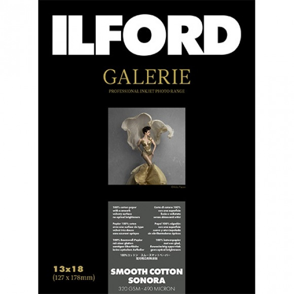 Ilford Galerie Smooth Cotton Sonora 320g 13x18 50 vel