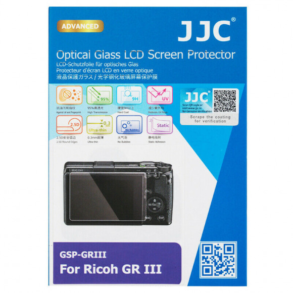 JJC GSP-GRIII Optical Glass Protector for Ricoh GR III
