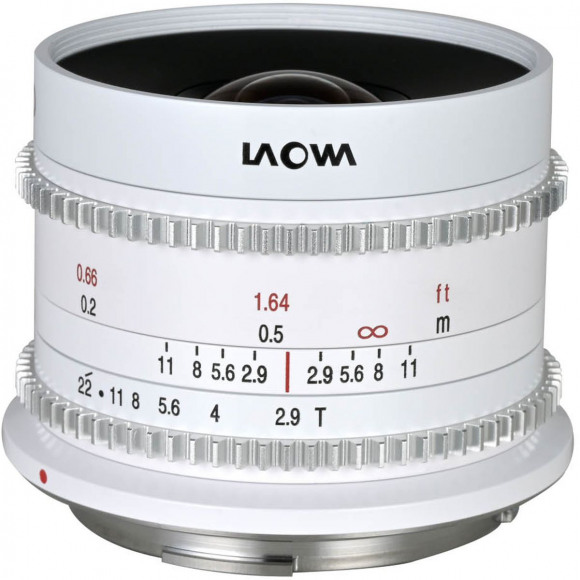 LAOWA  9mm T2.9 Zero-D Cine Lens White - Canon RF