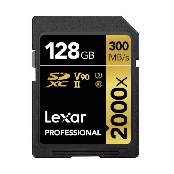 Lexar 2000x flashgeheugen 128 GB SDHC Klasse 10