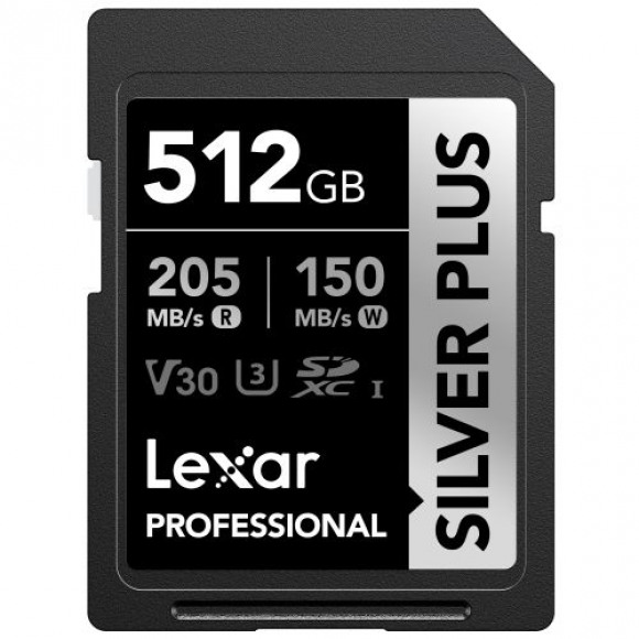 Lexar SD Silver Plus UHS-1 512GB V30