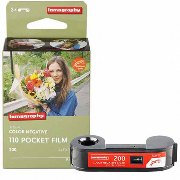 LOMOGRAPHY  Color Tiger 110 Pocket Film ISO 200 3-pack