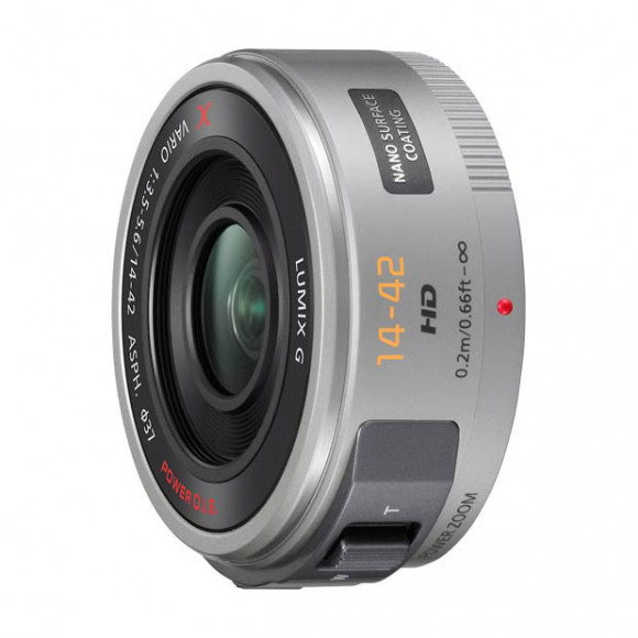 Panasonic H-PS14042. Component voor: MILC, Lensstructuur (elementen/groepen): 9/8, Lens type: Standaardlens. Compatibiliteit: Lumix G. Kleur van het product: Zilver. Diameter: 6,1