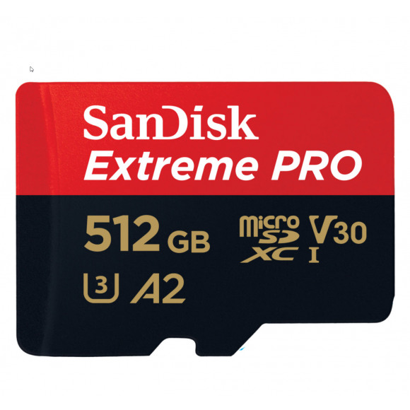 SanDisk Extreme PRO 512 GB MicroSDXC UHS-I Klasse 10