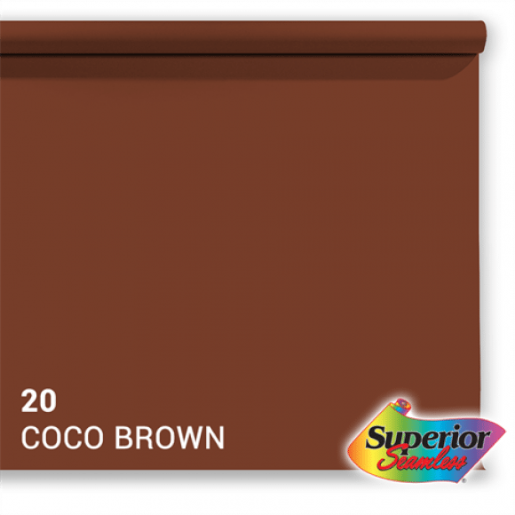 Superior Achtergrondpapier 20 Coco Brown 2,72x11m