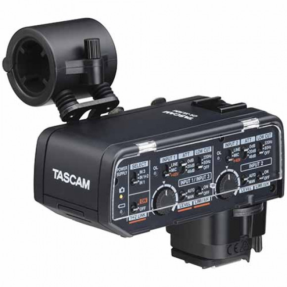 Tascam CA-XLR2d-C XLR microfoonadapter voor mirrorless Canon camera&apos;s