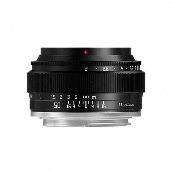 TT Artisan - Cameralens - 50mm F2 voor Fuji X-vatting (Full Frame), zwart