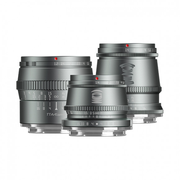 TT Artisan - Cameralens - Kit Fuji X Titanium 17mm f1.4 + 35mm f1.4 + 50mm f1.2