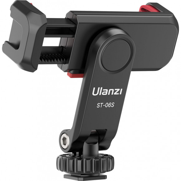 ULANZI ST-06S mobiele telefoon statief houder , 360° rotatie mobiele telefoon statief adapter, smartphone statief adapter voor iPhone Galaxy Huawei Xiaomi Google Oneplus DSRL Gimba