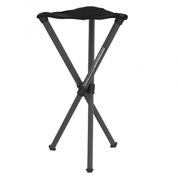 Walkstool - Dreibeinhocker Basic - Campingstoel maat 60 cm, zwart/grijs