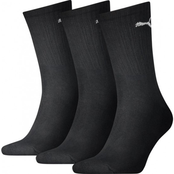 Puma Uni Crew Sock 3-Pack Black ZWART 43/46