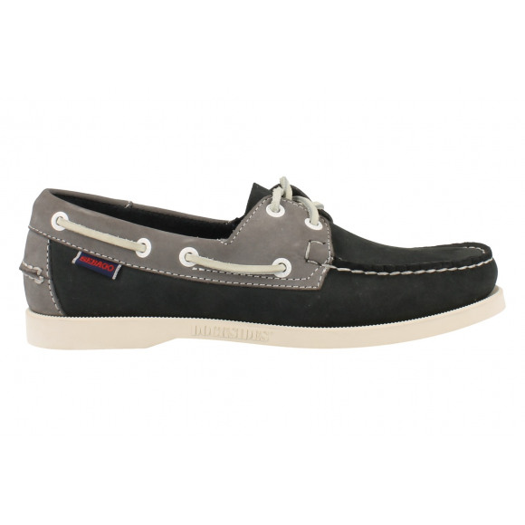 Sebago Heren Spinnaker Nubuck Navy Grey BLAUW 42