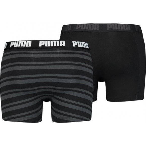 Puma Heritage Stripe Boxer 2P ZWART L