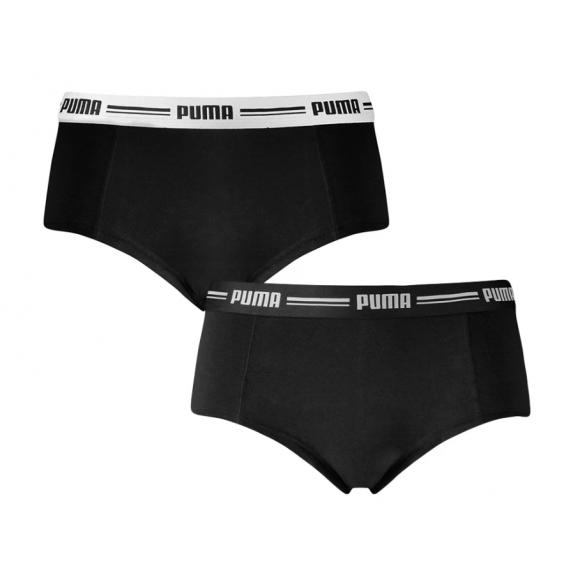 Puma Women Mini Short 2 Pack Black ZWART S