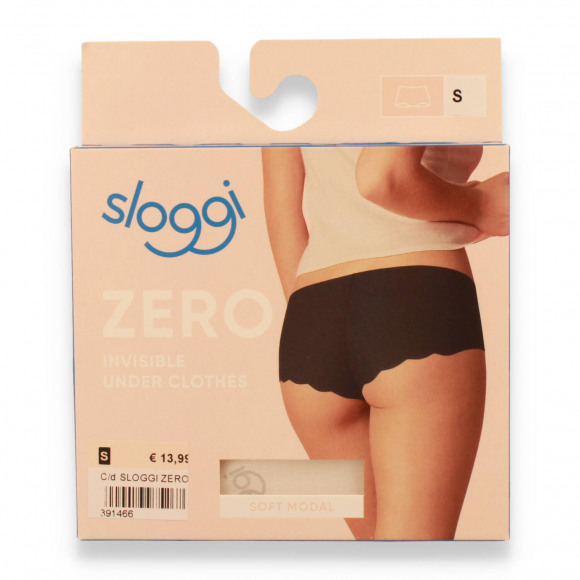 Sloggi Dames Zero Modal Short Silk White WIT XL