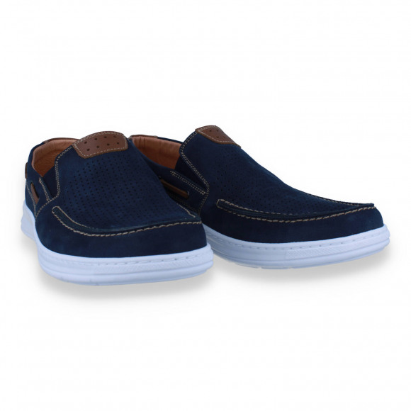 Softwalk heren mocassin blauw BLAUW 41