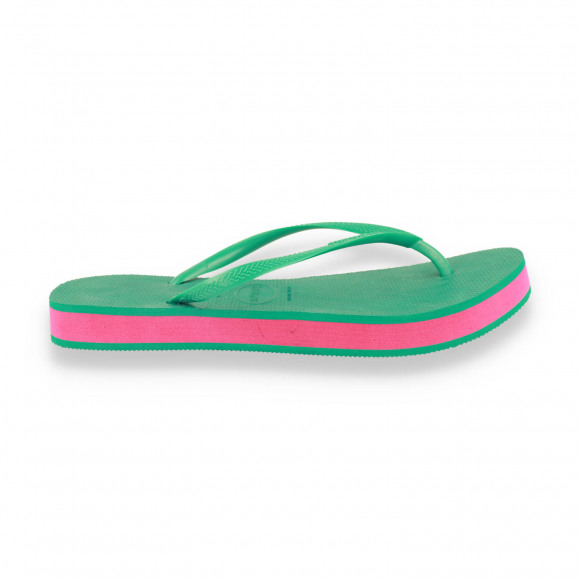 Havaianas dames Slim Flatform green freschness GROEN 35/36