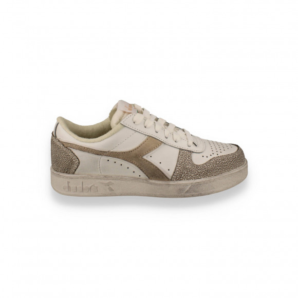 Diadora dames Basket Low Icona white/pastel rose WIT 41