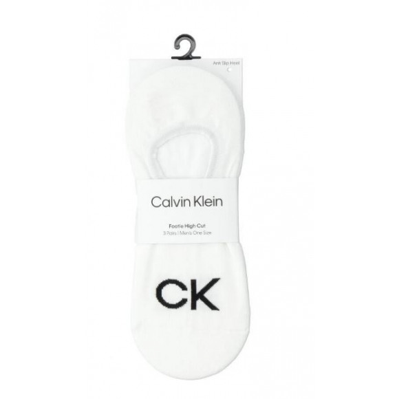 Calvin Klein Heren Footie High Cut | Wit | Maat: One Size