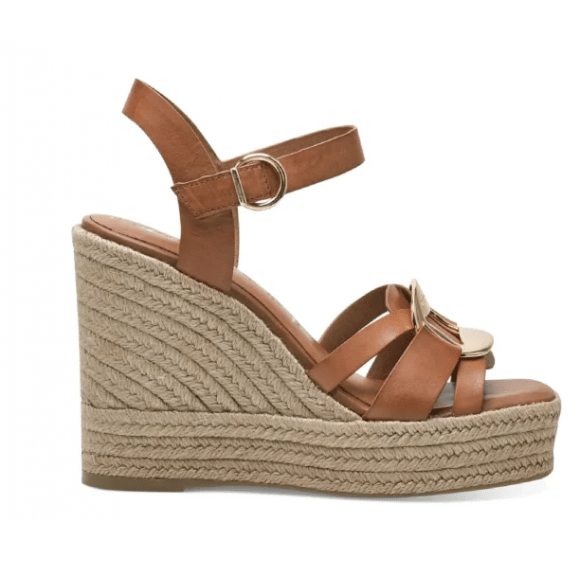 Tamaris Cognac Sandalen Met Sleehak