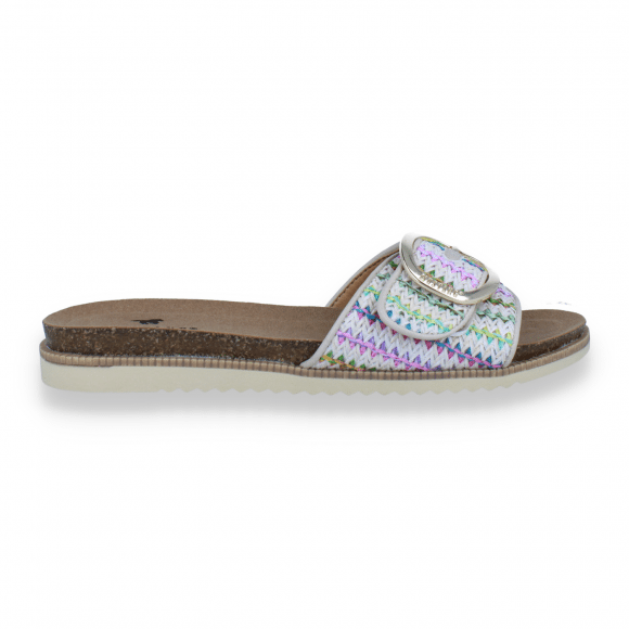 Mustang Dames Slipper Wit/Multi MULTICOLOR 41