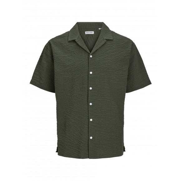 Jack & Jones Jack&Jones Jjaydan Seersucker Resort Shirt Dark Green KAKI S