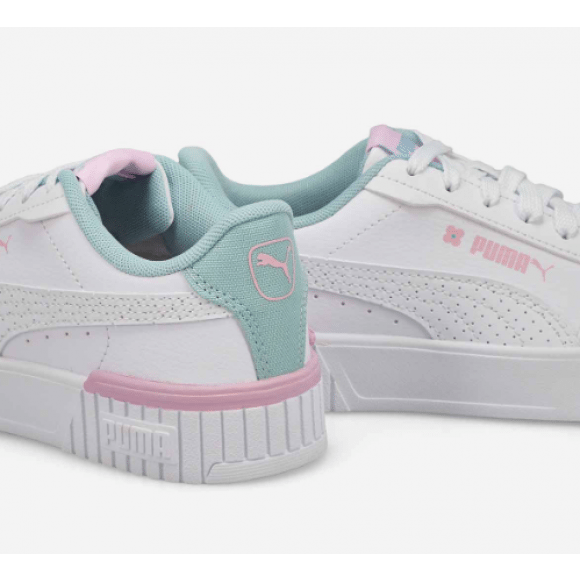 Puma Meisjes Sneaker Carina 2.0 Tropical White/Turquoise WIT 30