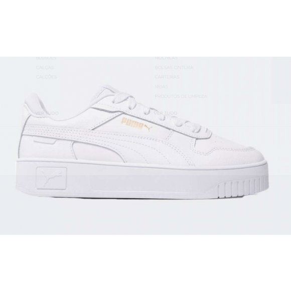 Puma Meisjes Sneaker Carina Street Jr White/White WIT 36