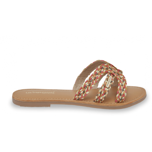 Les Tropeziennes Dames Slipper Chamia Kaki/Multi MULTICOLOR 36