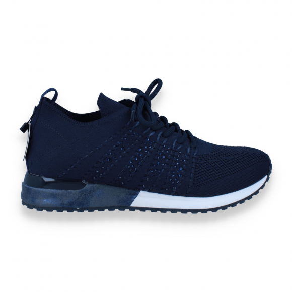 La Strada Dames Sneaker Blauw+Stones BLAUW 37