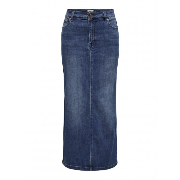 Only Onlwalo Maxi Skirt Medium Blue Denim BLAUW S