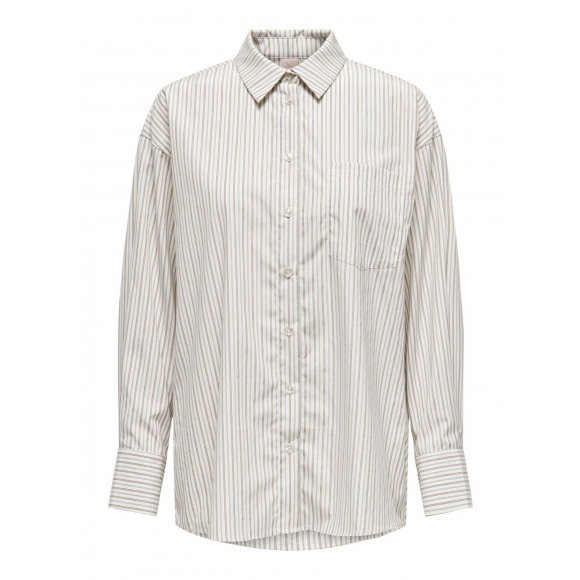 Only Onlpena Ls Detail Shirt Oxford WIT S