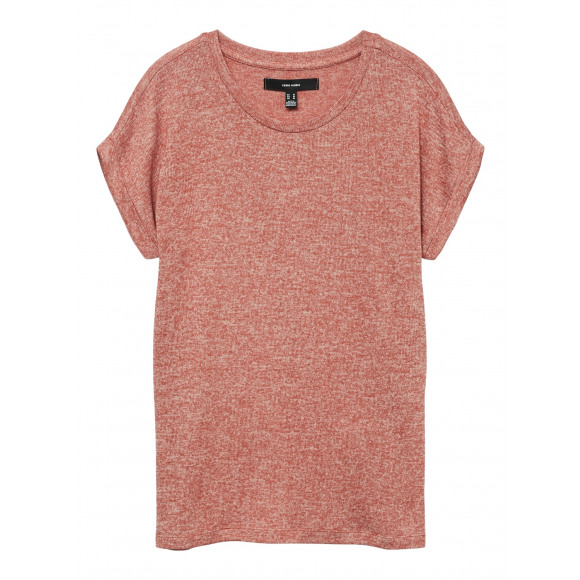 Vero Moda Vmbrianna Ss O-Neck Pullover Burnt Sienna ROOD S