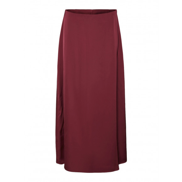 Vero Moda Vmopaula Mw Long Skirt Red Plum BORDEAU XL