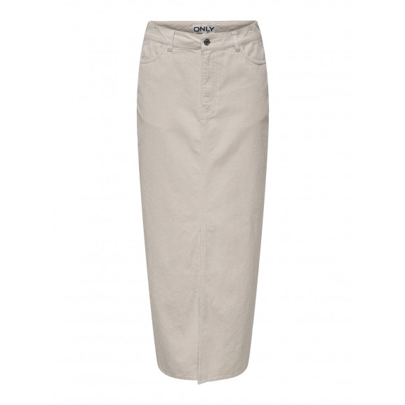 Only Onlcilla-Moxie Long Slit Cord Skirt Pumice Stone BEIGE S